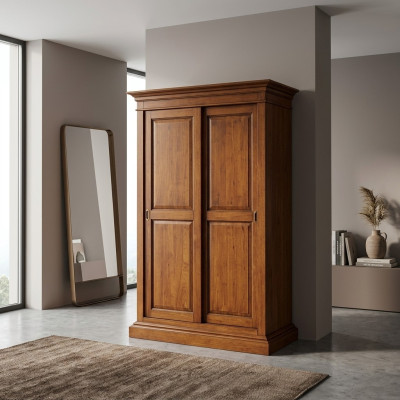Kleiderschrank Massivholz Schlafzimmermöbel Kleiderschrank Braun Schränke