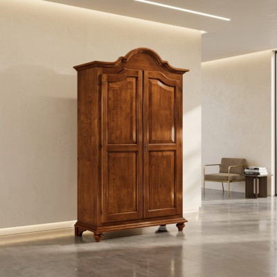 Schrank Luxus Schränke Kleiderschrank Holz Möbel Schlafzimmer Braun