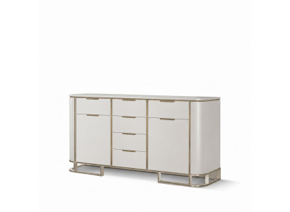 Sideboard Italienische Holz Möbel Design Luxus Weiß Kommode Schrank Neu