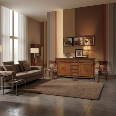 Luxus Schrank Möbel Holzschrank Italienische Sideboard Kommode Schrank