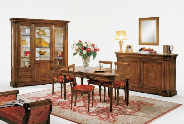 Esstisch 4x Stühle Garnitur Essgruppe Sideboard Tisch Set Esstisch 7tlg