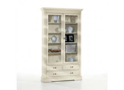Wohnzimmer Glas Schrank Vitrine Anrichte Holz Luxus Schränke Möbel