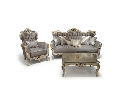 Luxus Wohnzimmer Möbel Sessel Hochwertiger Sessel Sessel Grau Neu Relax