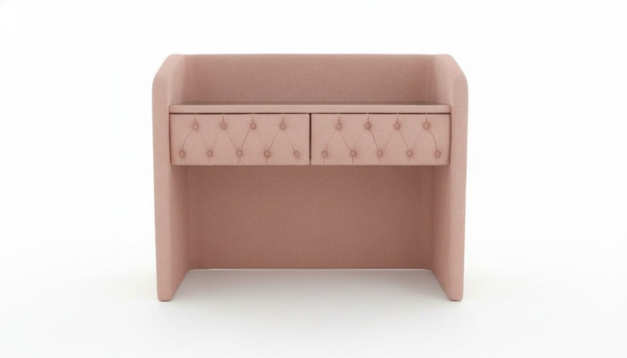 Design Chesterfield Schminktisch Tisch Schlafzimmer Möbel Moderne Rosa