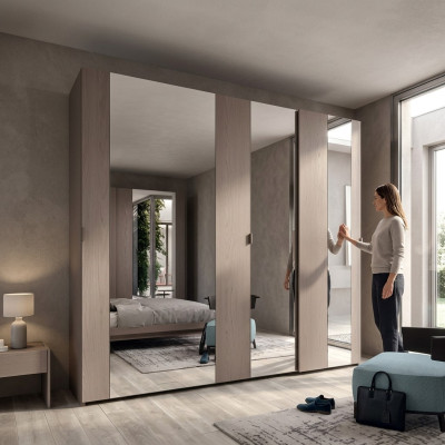 Schrank Luxus Design Schlaf Zimmer Schränke Kleider Holz Kleiderschrank