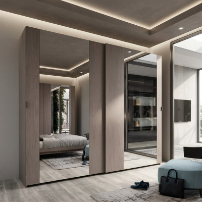 Schrank Luxus Design Schlaf Zimmer Schränke Kleider Holz Kleiderschrank