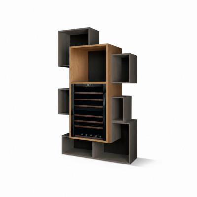Barschrank Wohnzimmer Weinschrank Barschrank Hausbar Holz neu grau