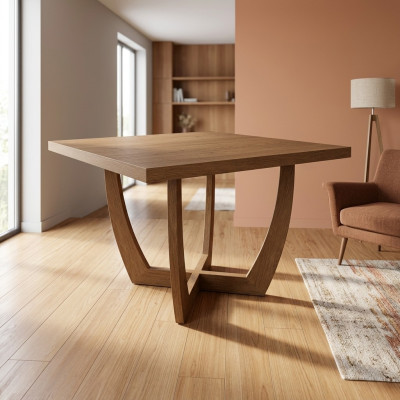 Esszimmer Esstisch Küchentisch 110 x 110 x 74 cm braun Stil Modern Tisch