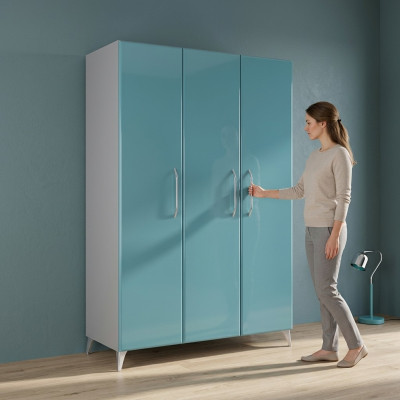 Kleiderschrank Schlafzimmer Blau Schrank Luxus Modern