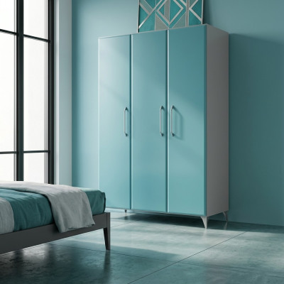 Kleiderschrank Schlafzimmer Blau Schrank Luxus Modern