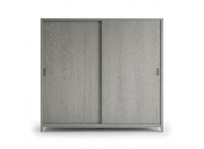 Schlafzimmer Kleiderschrank Material Holz Schrank grau Modern neu