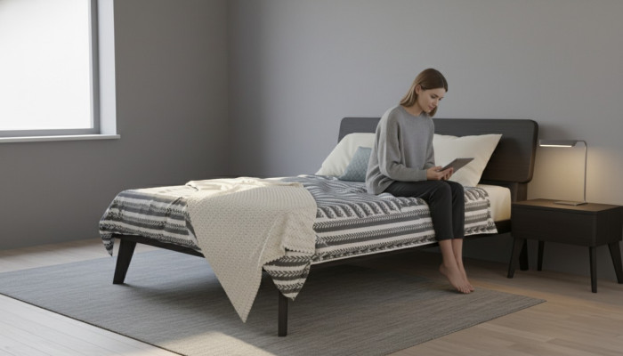 Schlafzimmer Bett Modern stilvolles Modern Bett moderne graue Betten