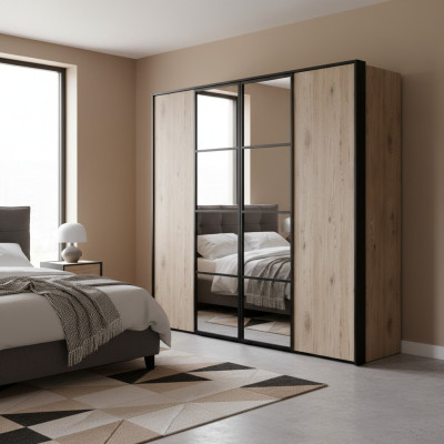 Großer Schlafzimmer Kleiderschrank Moderne Schränke Luxuriöse Holz Möbel
