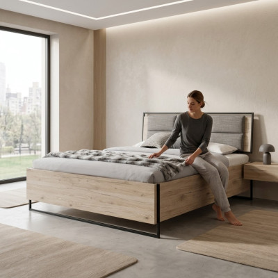 Modernes Schlafzimmer Bett Stilvolles Holzbett Luxuriöses Doppelbett