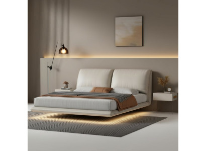 Weißes Wandbett Schlafzimmer Designer Holzgestell Möbel Doppelbetten
