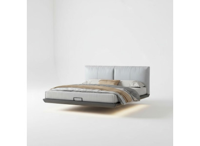 Weißes Schlafzimmer Designer Bett Luxus Betten Leder Doppelbetten Neu