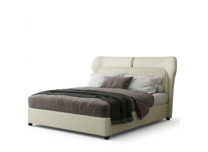 Weißes Edelstahlbett Moderne Schlafzimmer Betten Luxus Holzgestell Neu