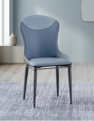 Blauer Esszimmerstuhl Ohne Arhmlehnen Holzstühle Designer Lederstühle