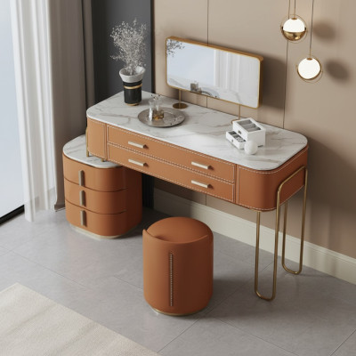 Schlafzimmer Zweifarbiger Schminktisch Frisiertisch 2x Schubladen Neu