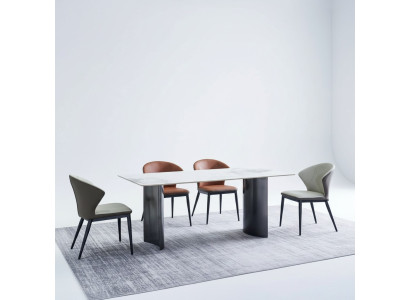Esszimmer Möbel Moderner Esstisch 6x Polsterstühle Designer Essgruppe