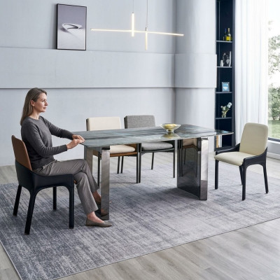 Esszimmer Designer Set 6x Stühle Esszimmergarnitur Essgruppe 7tlg Set