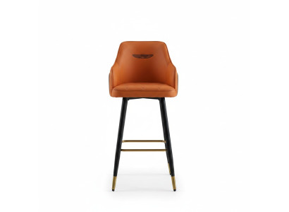 Designer Oranger Barstuhl Loungesitzer 1-Sitzer Moderner Einsitzer Neu
