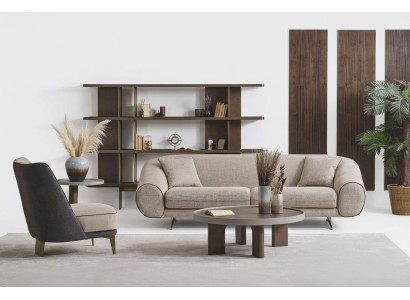 Wohnzimmer Möbel Designer 3+1 Sitzer Luxus Sessel Couchtisch Beistelltisch