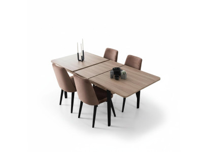 Brauner Rechteckiger Esstisch Esszimmer Möbel Holztische Luxus Möbel