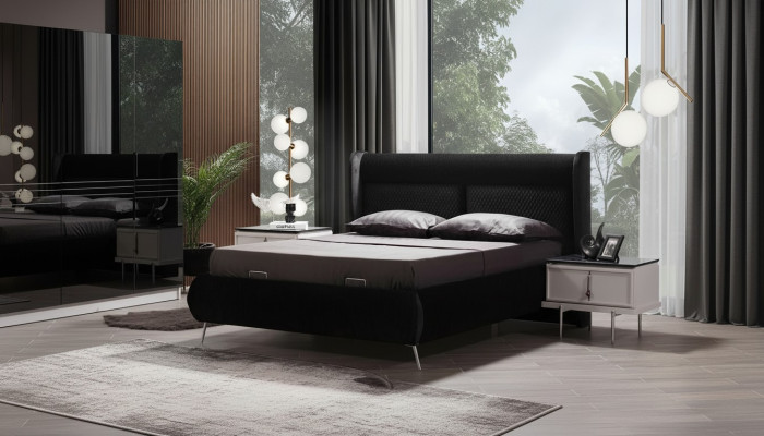 Designer Betten Luxus Bett 2x Nachttische 3tlg. Schlafzimmer Neuer Set