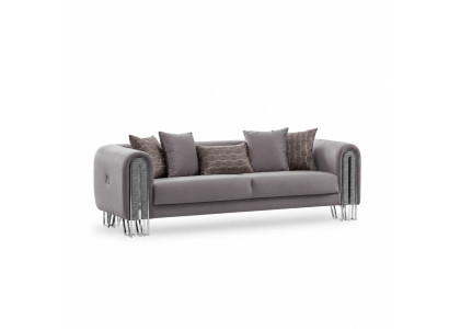 Sofa Luxus Textil Wohnzimmer Dreisitzer 3 Sitz Möbel Couch 240cm Stoff