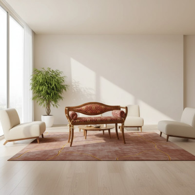 Klassische Sitzbank Designer Polster Bank Wohnzimmer Polsterbank Neu