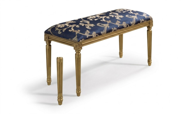 Bank Polsterbank Designer Sitzbank Wohnzimmer Klassischer Möbel Bank