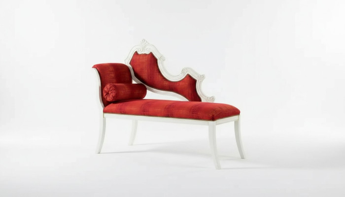 Roter Chaiselongue Klassische Möbel Wohnzimmermöbel Designer Liege