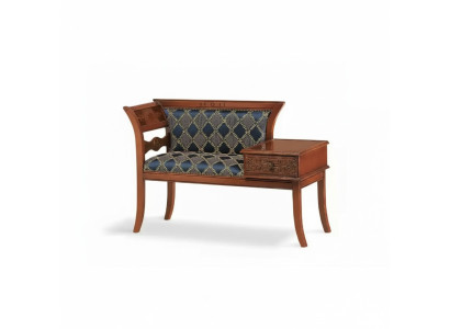 Bank Polster Stoff Möbel Textil Sitzbank Designer Sitzhocker Neu