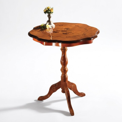 Couchtisch Runder Tisch Designer Klassischer Möbel Holz Neu
