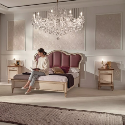 Schlafzimmer Komplett Nachttische Modern Bett Luxus Set Designer Möbel Neu