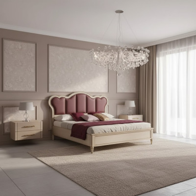Schlafzimmer Komplett Nachttische Modern Bett Luxus Set Designer Möbel Neu