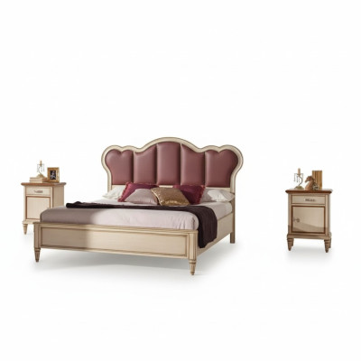 Schlafzimmer Komplett Nachttische Modern Bett Luxus Set Designer Möbel Neu