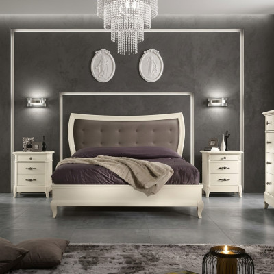 Bett Schlafzimmer Set Design Luxus Bette Neu Möbel 2x Nachttische 3tlg.