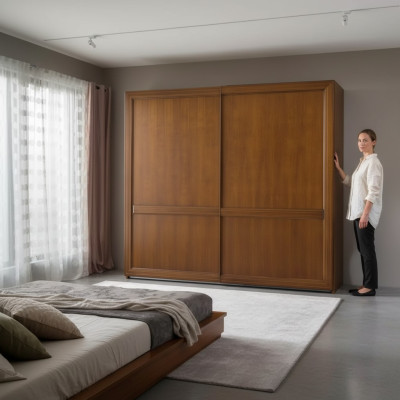 Kleiderschrank Schlafzimmer Schrank Luxus Holz Möbel Design Klassischer Luxus