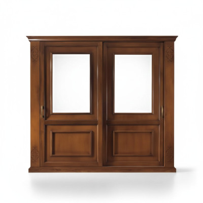 Schlafzimmer Kleiderschrank Holz Luxus Klassischer Design Möbel Braun Schrank