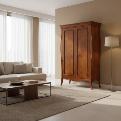 Kleiderschrank Holz Schlafzimmer Klassischе Braun Schrank Einrichtung