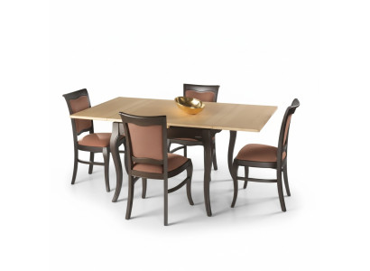 Esszimmer Set Tisch 4 Stühle Essgruppe Komplett 5 tlg. Klassischer Möbel