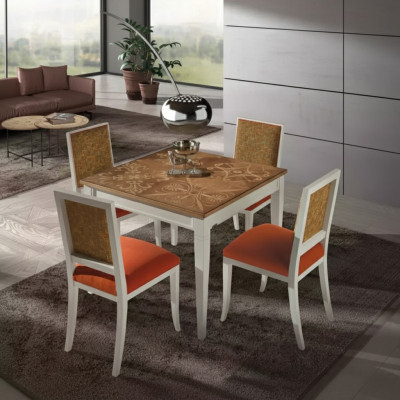 Esstisch Garnitur Esszimmer Möbel Einrichtung 4 Stühle Set 5tlg. Neu