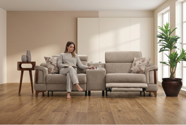 Modern Sofa Couch Designer Neu Möbel Luxus Wohnzimmer Polster Textil