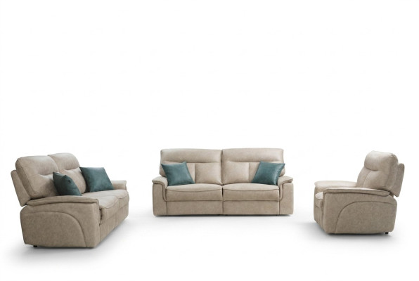 Designer Sofagarnitur Set 3 tlg Modern Polstermöbel Wohnzimmer Komplett