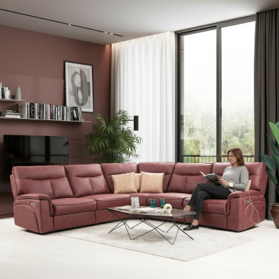 Ecksofa Modern Relax Sitz Luxus Möbel Wohnzimmer Sofa Couch L-Form Neu
