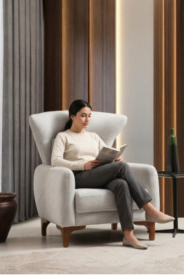 Luxus Stuhl Modernes Wohnzimmer Textil Möbel Design Polsterstoff