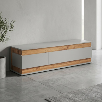 Luxus Weiß TV Ständer Wohnzimmer Modern Design Neu Holz Möbe Lowboard