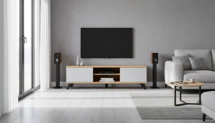 Luxus TV-Ständer Wohnzimmer Modern Designer Möbel Holz Sideboard Neu